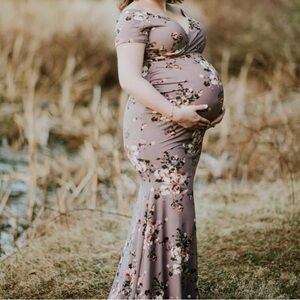 Pinkblush Pink Sleeveless V-Neck Maxi Gown for Wedding Guests